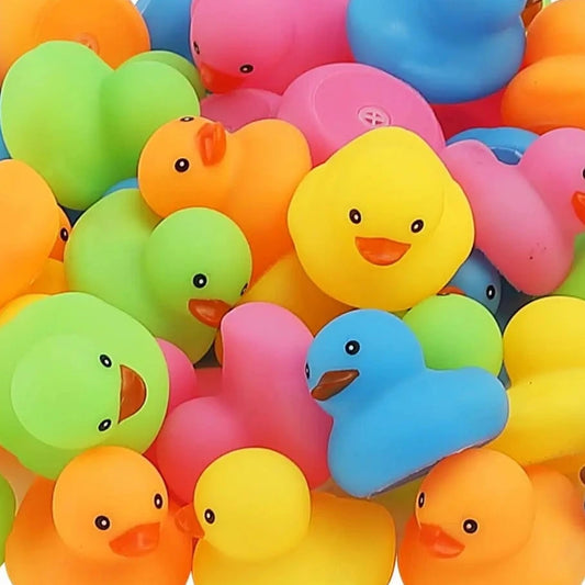 50/100/150Pcs Mini Rubber Duck -Multicolor